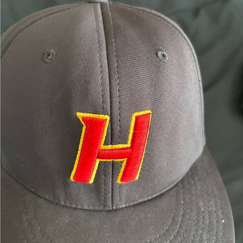 Vintage Richardson Heat Baseball Cap 20 PTS Embroidered Black #2 Size LG-XL